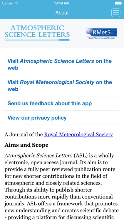 Atmospheric Science Letters screenshot-3