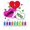 Interactive touch Coloring Book for Valentine's Day - Paint Studio for Adults and Love Couples All Free Pictures