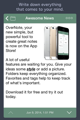 OverNote - take notes, keep a journal, plan a project screenshot 3