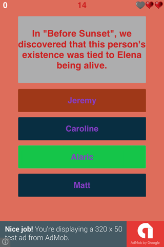 Trivia for Vampire Diaries - Super Fan Quiz for Vampire Diaries Trivia - Collector's Edition screenshot 3