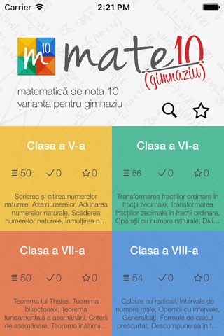 Mate10 Gimnaziu screenshot 2