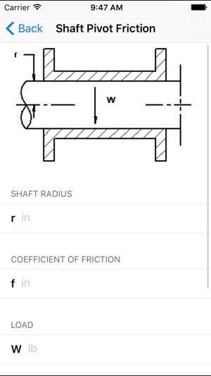 Swivel Friction Calculators - Electronics Engineer(圖2)-速報App