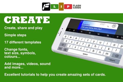 Flip Flash Cards creation tool screenshot 2