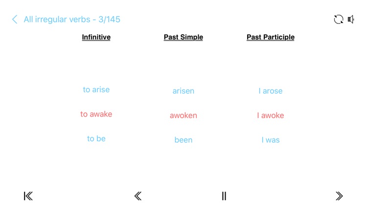 Do Did Done Lite : English irregular verbs revision