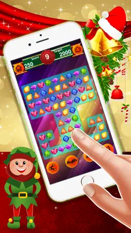 Game screenshot Jewel Moonstruck : - A fun match 3 game of colorful jewels for Christmas season. hack