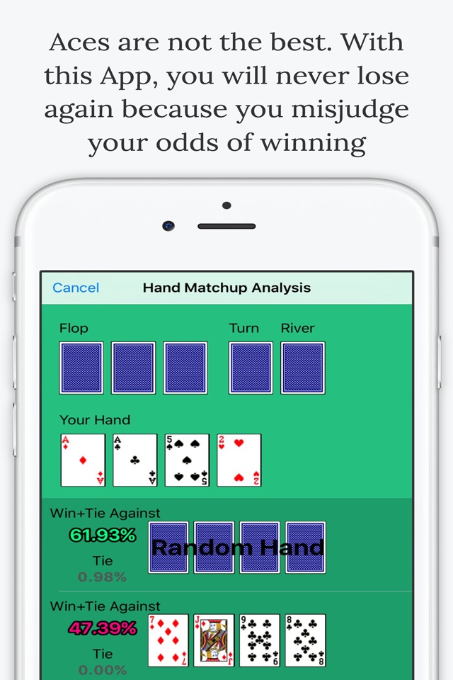 Omaha Poker Calculator - Calculate Odds and Chances % to Win screenshot 3