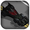 3D Zig-Zag Bat Mobile - Dark Hero Car Knight with Super-Hero Man Racer