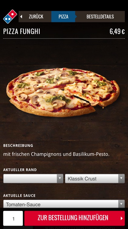 Domino's App für das iPhone