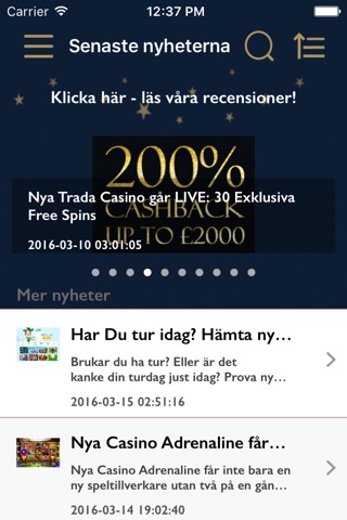 Nya Casino Online - Jämför bäst jackpots, bonusar & casinon screenshot 3