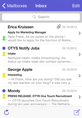 OTYS Mail screenshot 2