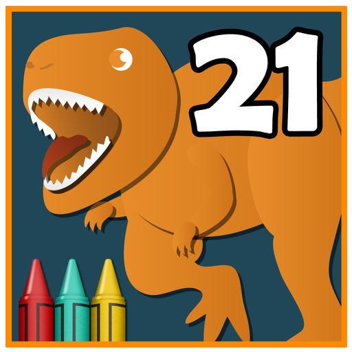 Coloring Book 21: More Dinosaurs iOS App