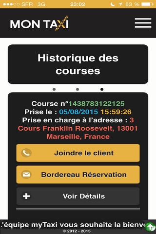 Mon Appli Taxi Chauffeur screenshot 3