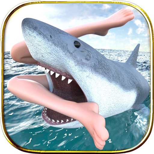 Shark Sim Beach Killer Icon