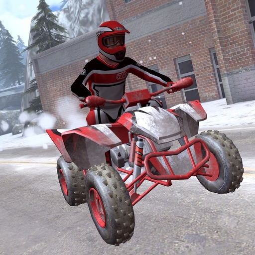 ATV Snow Racing - eXtreme Real Winter Offroad Quad Driving Simulator Game PRO icon