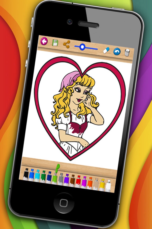 Cinderella Coloring book & Paint classic fairy tales for kids screenshot 3
