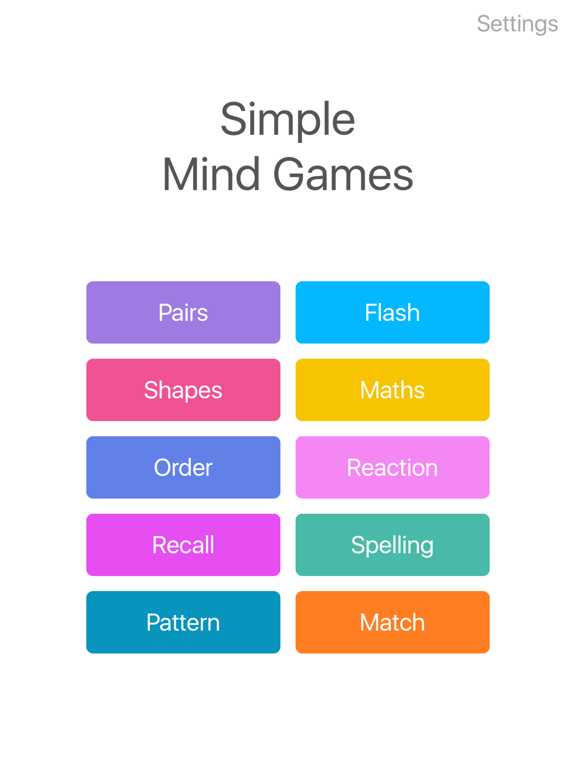 Simple Mind Games - A collection of fun brain training teasers! | App ...