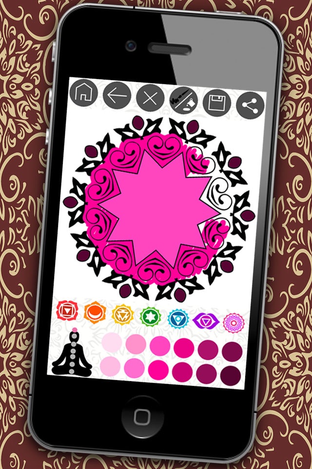 Mandalas coloring book – Secret Garden colorfy game for adults screenshot 4