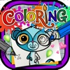 Coloring Book : Painting Picture on Littlest Pet Shop Cartoon for Pro