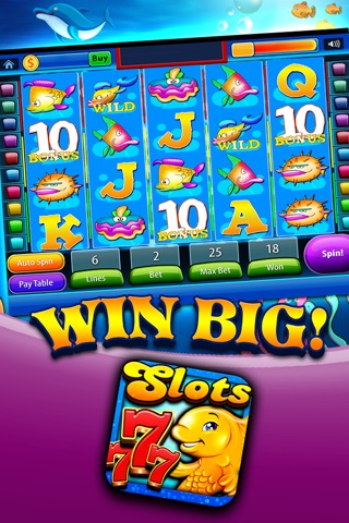 Fish Slots Of Big Jackpot - casino gold bonuses with blackjack roulette in las vegas screenshot 2