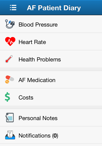 IMPACT-AF Mobile Patient Diary screenshot 2