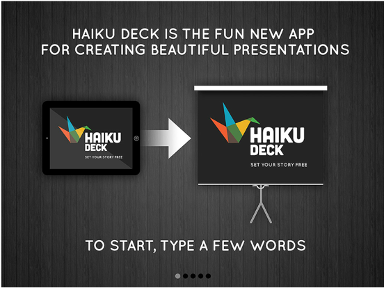 Haiku Deck Presentation and Slideshow App with Beautiful Charts and Graphs screenshot