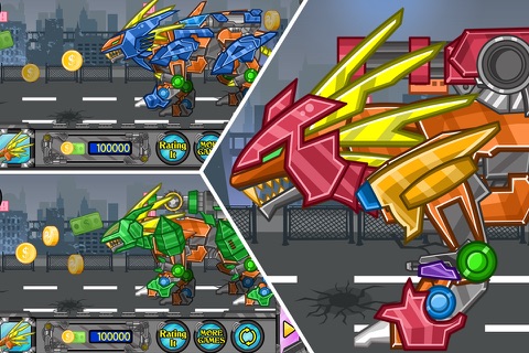 Zoic Robot: Gold Lion - gun games for free screenshot 3