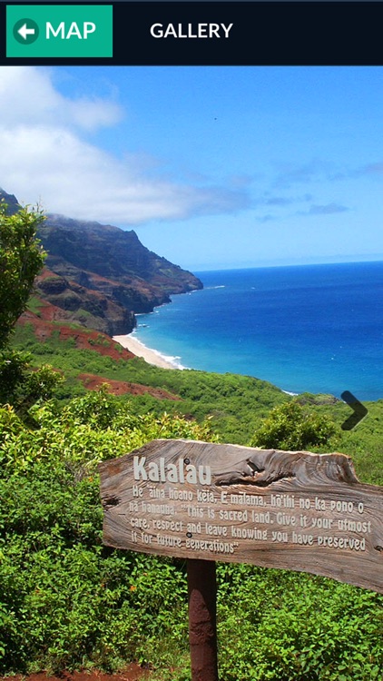 Kauai and Kalalau Map