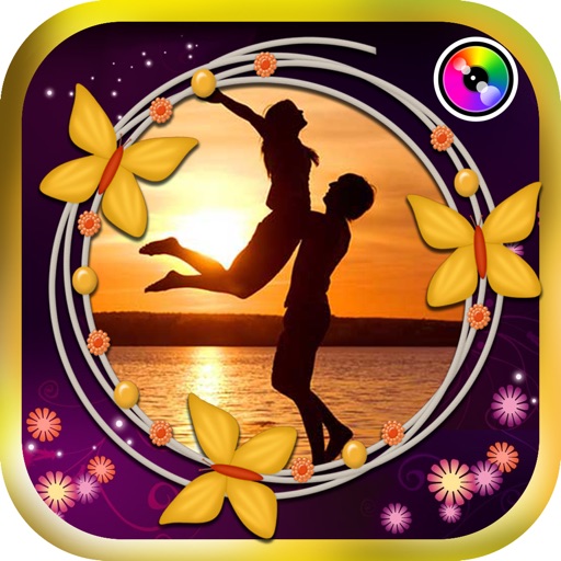 Flower Photo Frame Editor -- Style Picture Collage Creator with Magic Text & Nice Camera icon