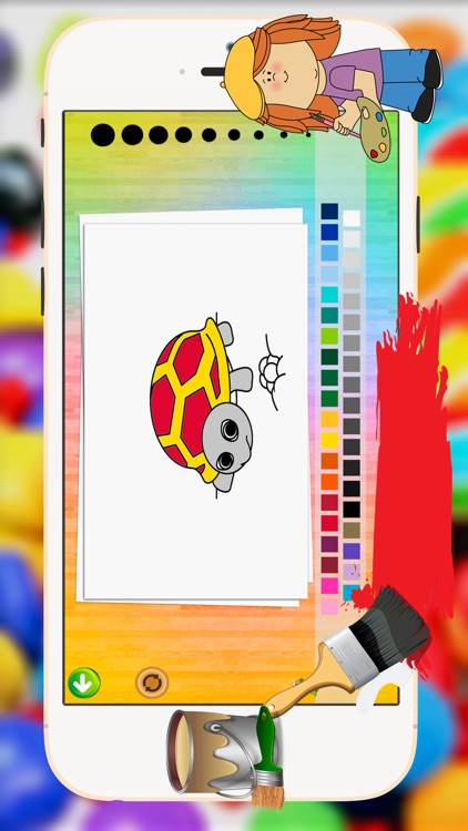Sea Animal Coloring Pages Kids Painting Game screenshot-3