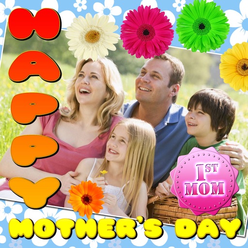 Happy Mother's Day Picture Frames and Stickers iOS App