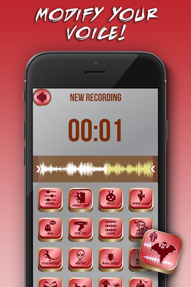 Scary Voice Changer 2016 – Sound Recorder Effect.s screenshot 4