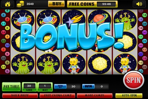 Alien's World of Slots PRO - Play Fun Casino Vegas Games, Spin & Win! screenshot 4