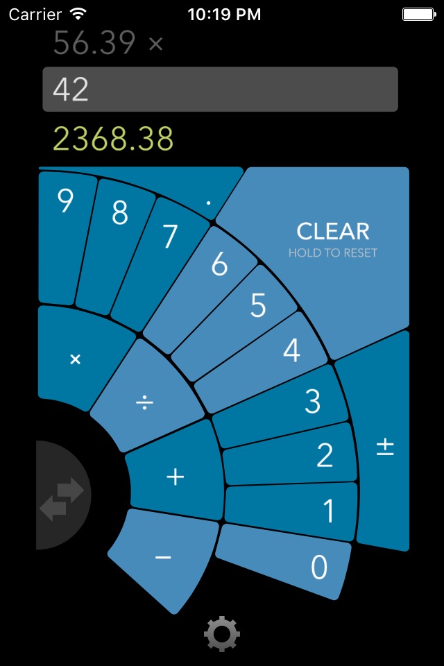 FutureCalc: ergonomic calculator for single-handed use screenshot 3