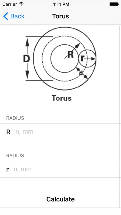 Volume & Area Calculators - Engineering Toolkit