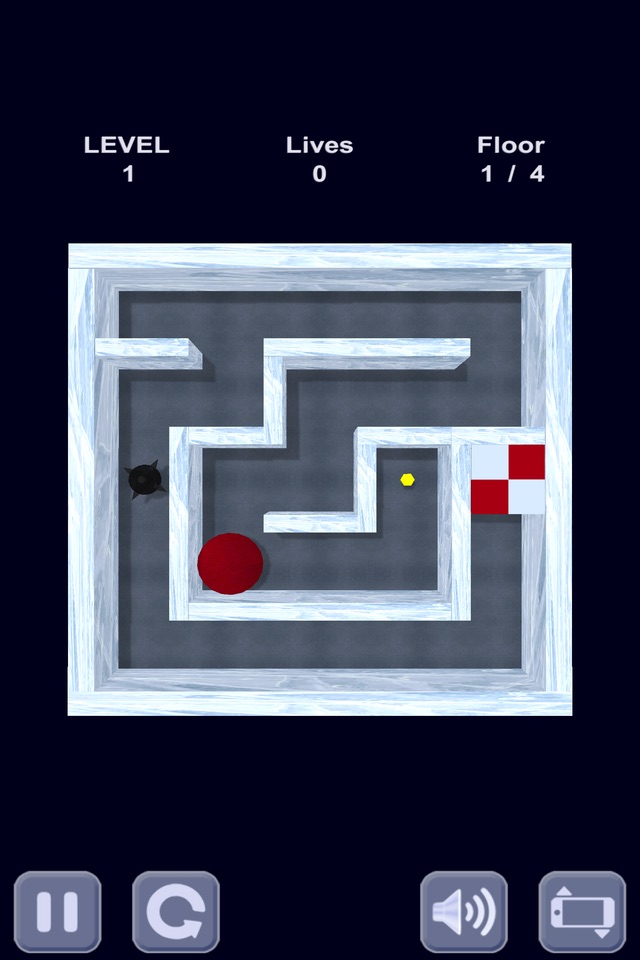 Ice cube. Labyrinth 3D screenshot 2