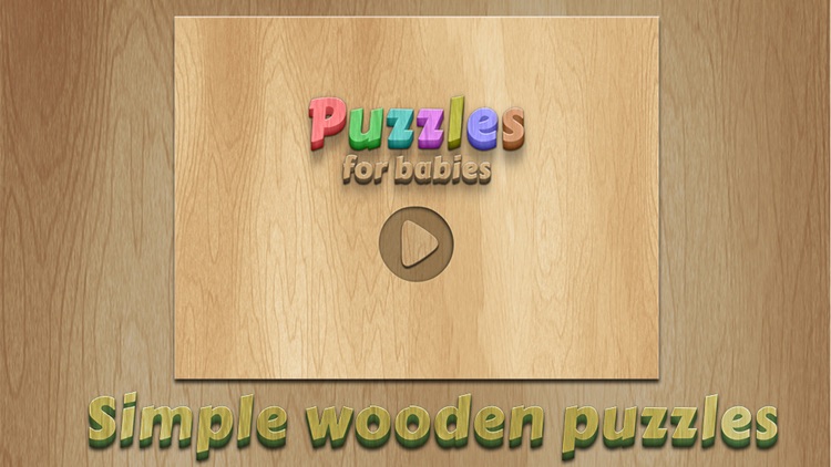 Wooden Puzzles - funny game for kids