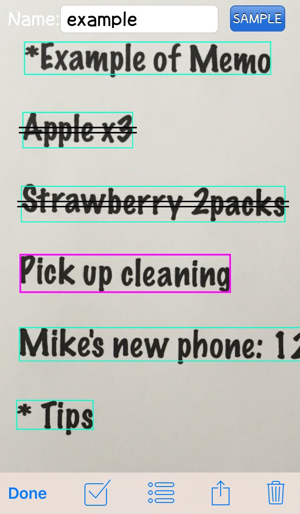 Handwriting note to Shopping list - Note2List(圖3)-速報App