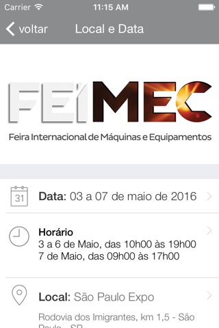 FEIMEC 2016 screenshot 3