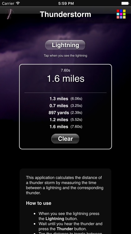 Thunderstorm Calculator