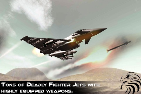Jet Fighter Dogfight Chase - Hybrid Flight Simulation and Action game 2016 screenshot 2