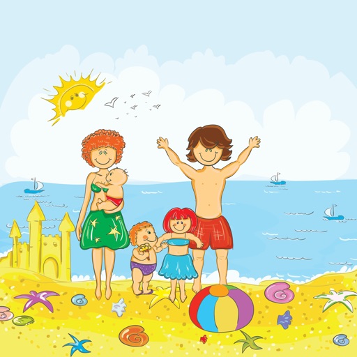 Beach ball match for good training kids Icon