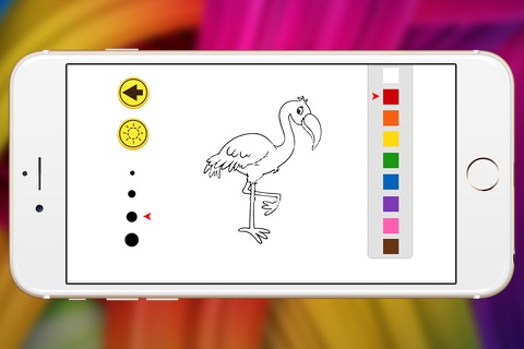 flamingo coloring book bird show for kid screenshot 3