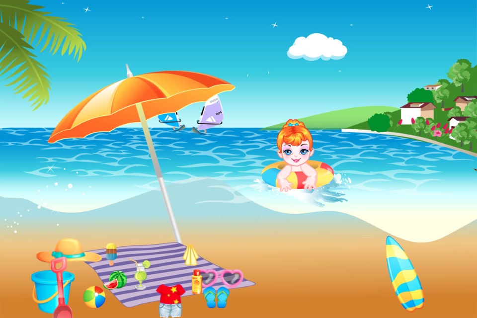 Baby Beach Friends free makeover HD games screenshot 4