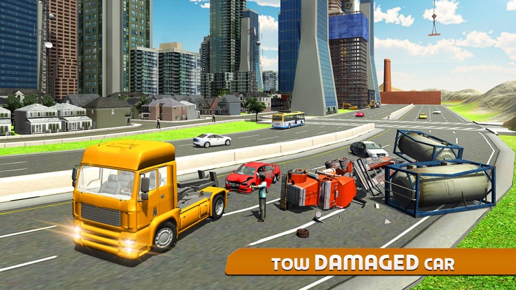 Car Tow Truck 3D – Heavy towing crane simulation