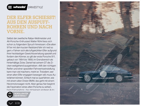 Скриншот из wheels! - das digitale Auto-, Motorrad-, Neuwagen- und Lifestyle-Magazin der Schweiz von AutoScout24