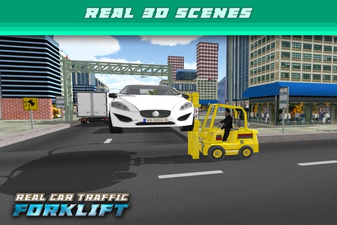 Real Car Traffic Forklift Simulator 3D screenshot 3