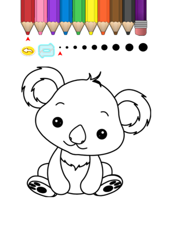 Kids Coloring Book - Cute Animals Ibaraki screenshot 3