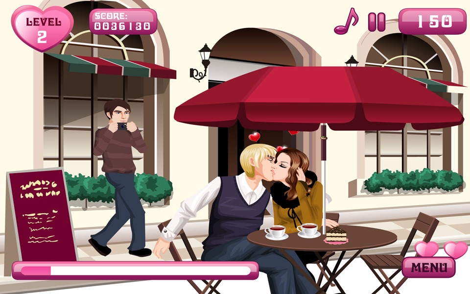 Valentine Kissing –  Kissing Game for  girls in love at Valentine day screenshot 3