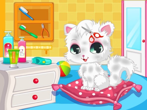 Pet Cat Spa And Salon Games HD - The hottest pet spa hair salon games for girls and kids! screenshot 2