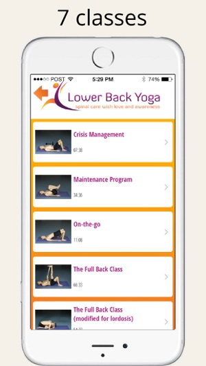 Lower Back Yoga - 7 Classes